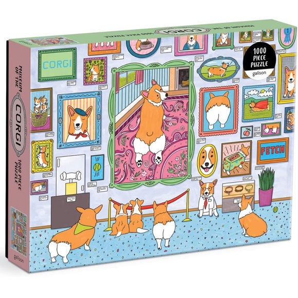 Galison The Museum of the Corgi Puzzle - 1000 pieces Jigsaw Puzzle - Picture 2 of 6